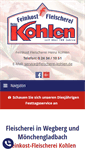 Mobile Screenshot of fleischerei-kohlen.de