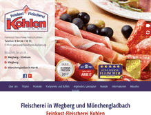 Tablet Screenshot of fleischerei-kohlen.de